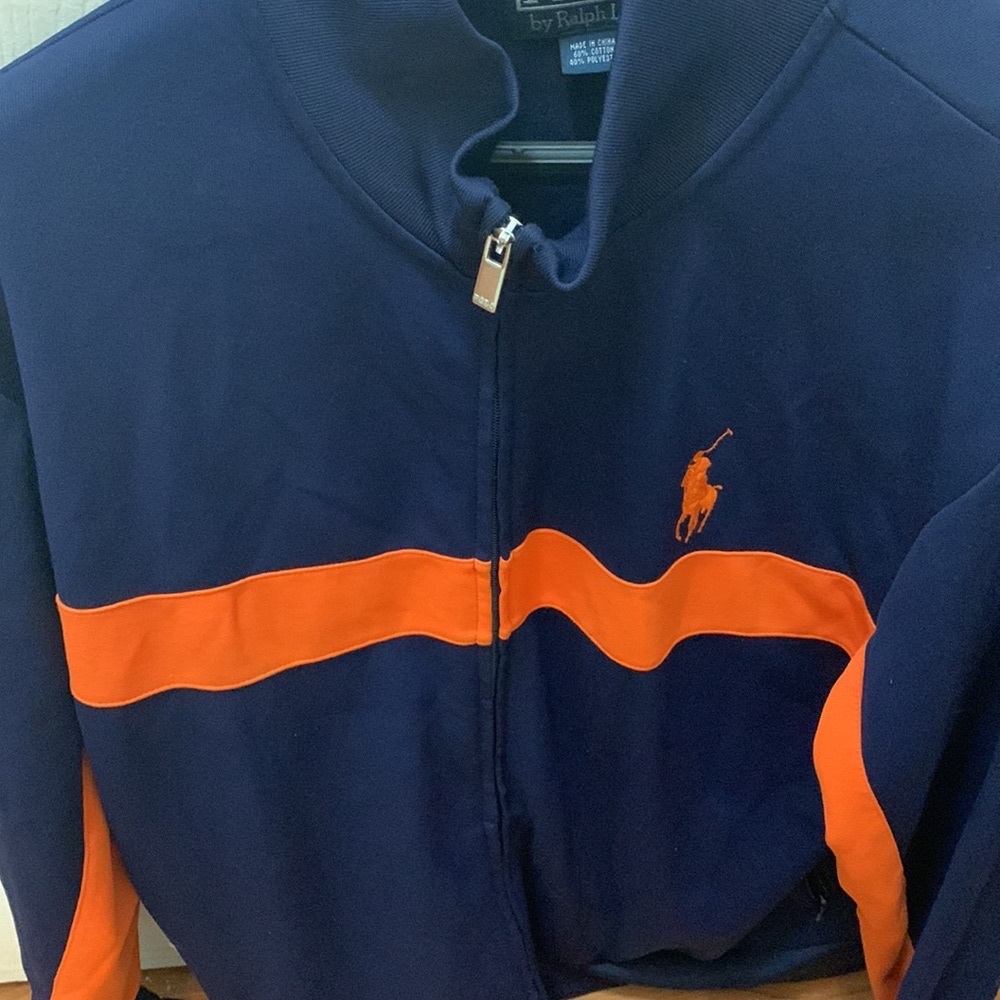Polo by Ralph Lauren Jacket - XXL - Navy/Orange